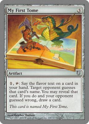 My First Tome card from Unhinged