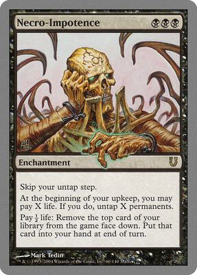 Necro-Impotence card from Unhinged