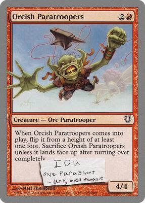 Orcish Paratroopers card from Unhinged