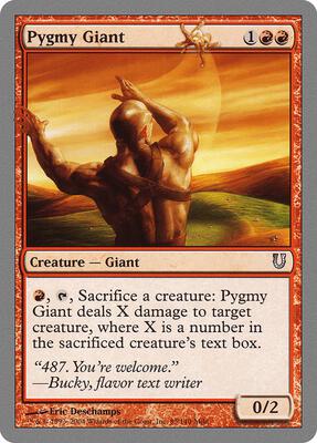 Pygmy Giant card from Unhinged