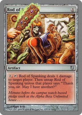 Rod of Spanking card from Unhinged