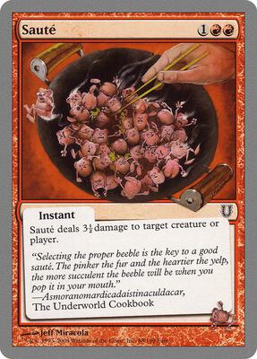 Saute card from Unhinged