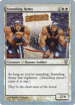 Standing Army card from Unhinged