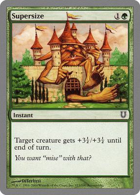 Supersize card from Unhinged