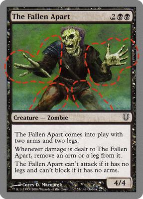 The Fallen Apart card from Unhinged