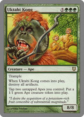 Uktabi Kong card from Unhinged