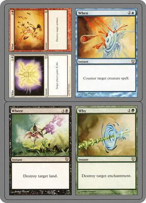 Who // What // When // Where // Why card from Unhinged