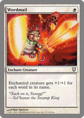 Wordmail card from Unhinged
