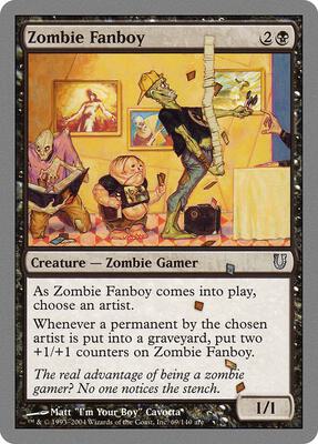 Zombie Fanboy card from Unhinged