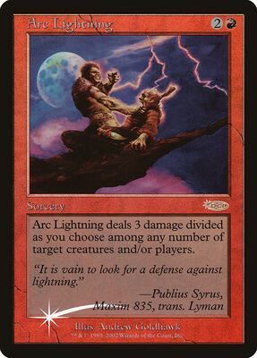 Arc Lightning card from Arena Promos