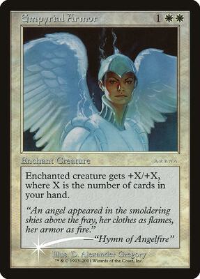 Empyrial Armor card from Arena Promos