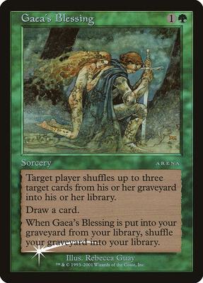 Gaea's Blessing card from Arena Promos