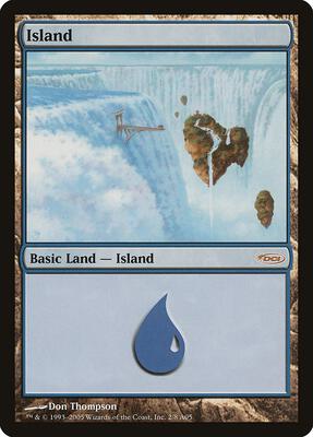 Island (2005) card from Arena Promos