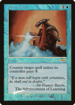 Mana Leak card from Arena Promos