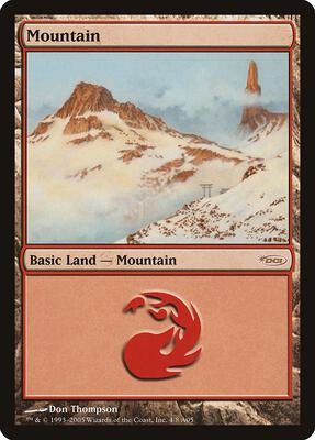 Mountain (2005) card from Arena Promos