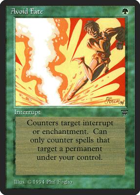 Avoid Fate card from Legends