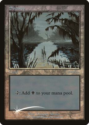 Swamp (2001) card from Arena Promos