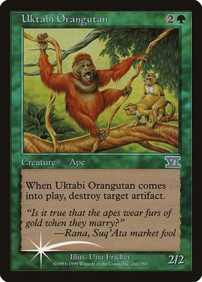 Uktabi Orangutan card from Arena Promos