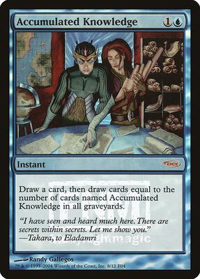 Accumulated Knowledge card from FNM Promos