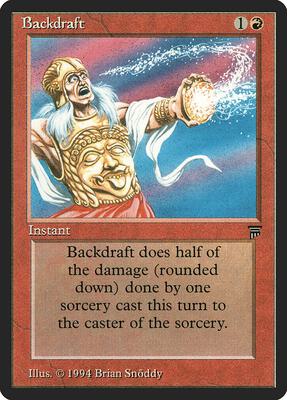 Backdraft card from Legends
