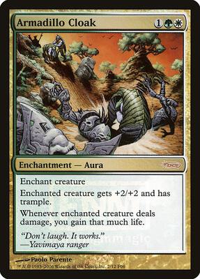 Armadillo Cloak card from FNM Promos