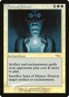 Aura of Silence card from FNM Promos