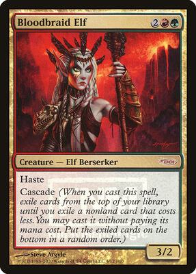 Bloodbraid Elf card from FNM Promos