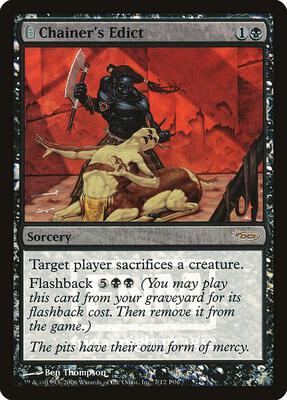 Chainer's Edict card from FNM Promos