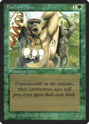 Barbary Apes card from Legends