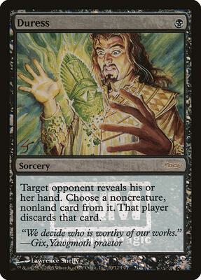 Duress card from FNM Promos
