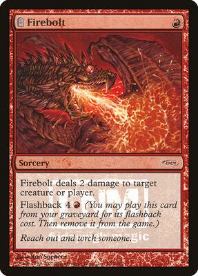Firebolt card from FNM Promos