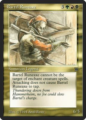 Bartel Runeaxe card from Legends