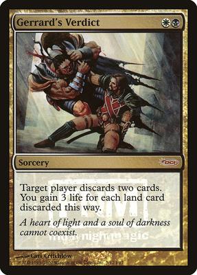 Gerrard's Verdict card from FNM Promos