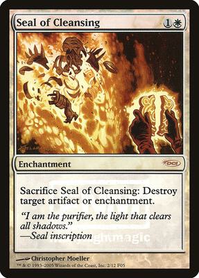 Seal of Cleansing card from FNM Promos