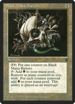 Black Mana Battery card from Legends
