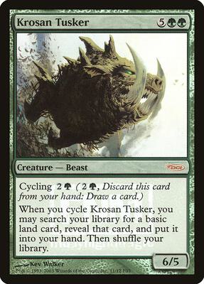 Krosan Tusker card from FNM Promos
