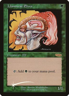 Llanowar Elves card from FNM Promos