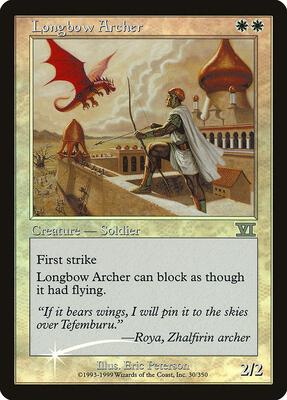 Longbow Archer card from FNM Promos