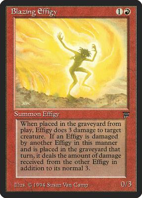 Blazing Effigy card from Legends