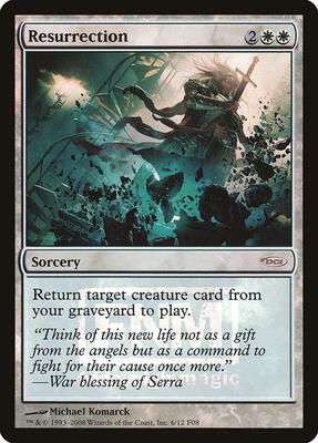 Resurrection card from FNM Promos