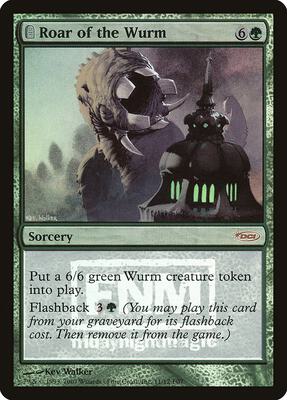 Roar of the Wurm card from FNM Promos