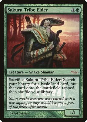 Sakura-Tribe Elder card from FNM Promos