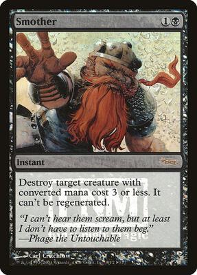 Smother card from FNM Promos