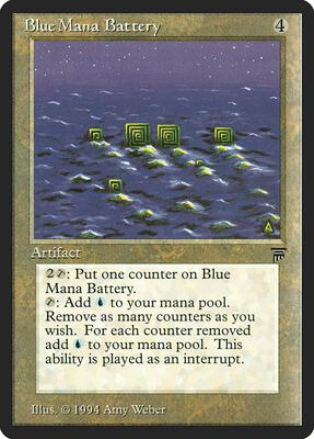 Blue Mana Battery card from Legends