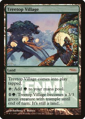 Treetop Village card from FNM Promos
