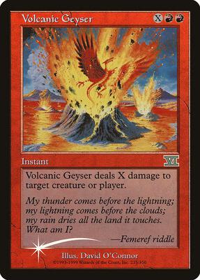 Volcanic Geyser card from FNM Promos