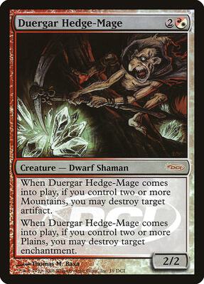 Duergar Hedge-Mage card from WPN & Gateway Promos