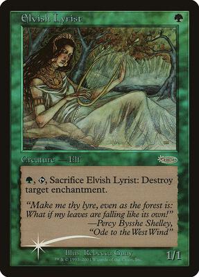 Elvish Lyrist card from Junior Series Promos