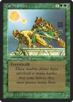Cat Warriors card from Legends