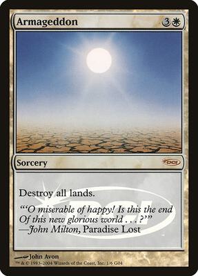 Armageddon card from Judge Promos
